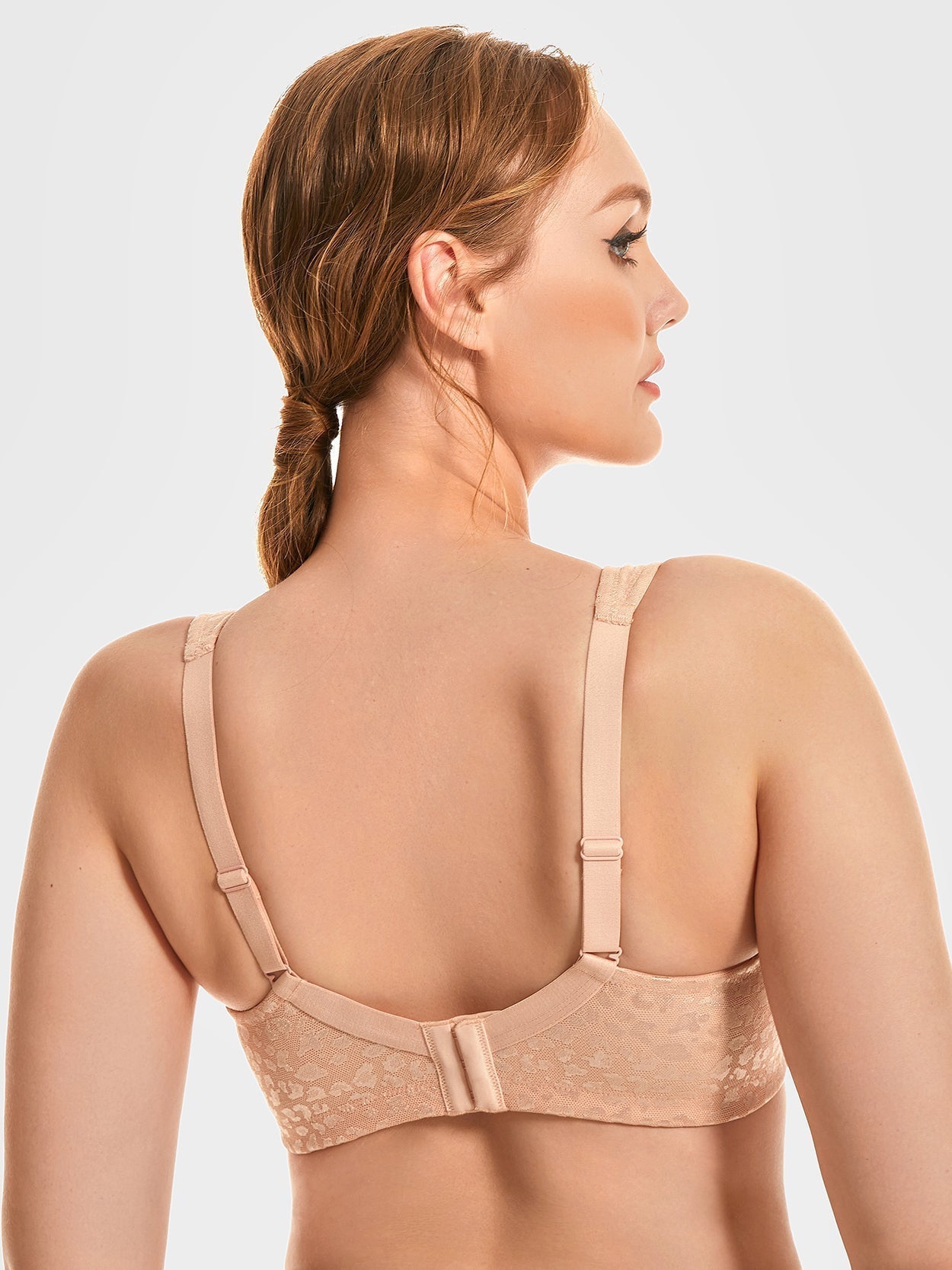 Full Coverage Minimizer Bra Wirefree Non Padded Pink Nude - WingsLove