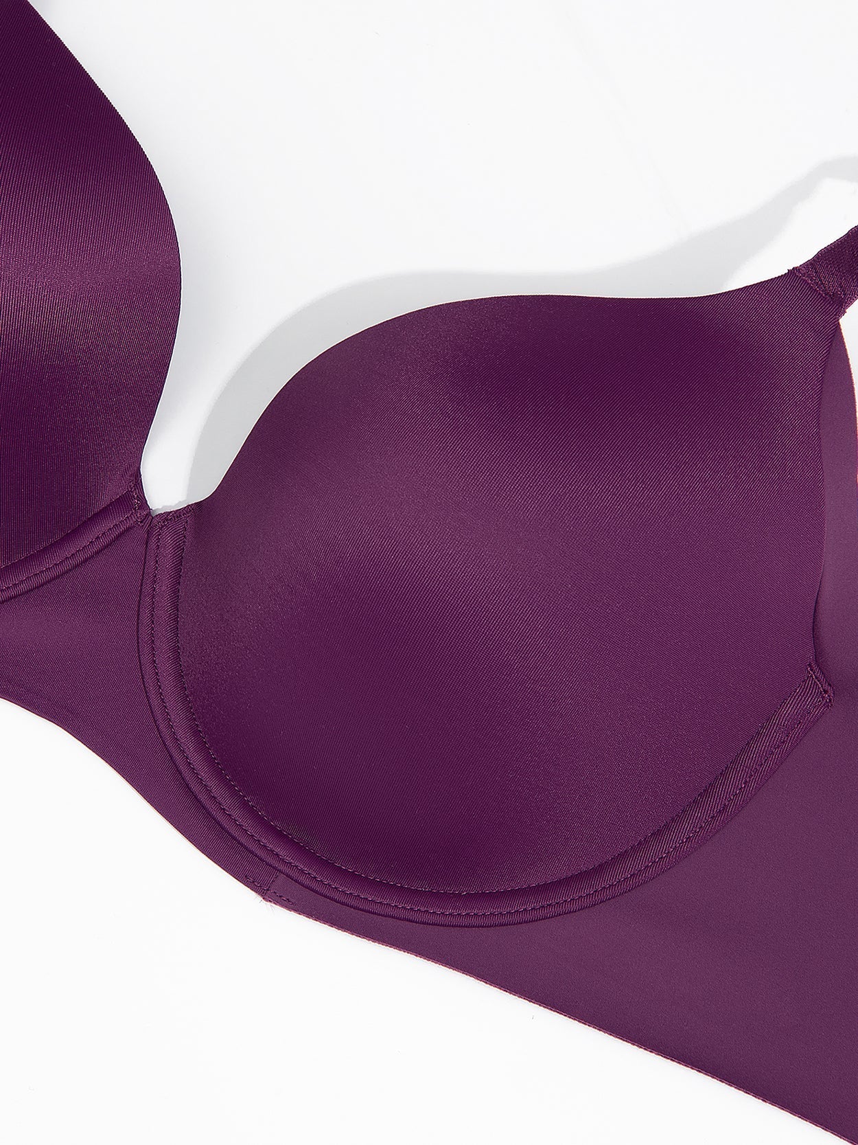 Strapless Bra Underwire Multiway Molded Cup Purple