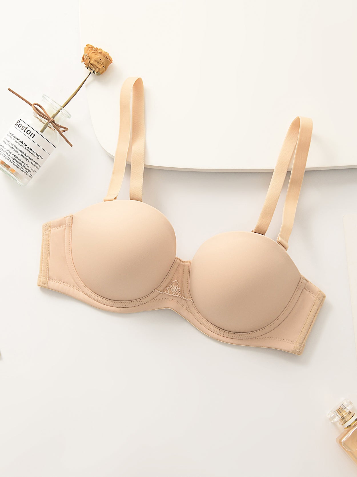 Full Figure Strapless Bra Multi-way Contour Bra - WingsLove