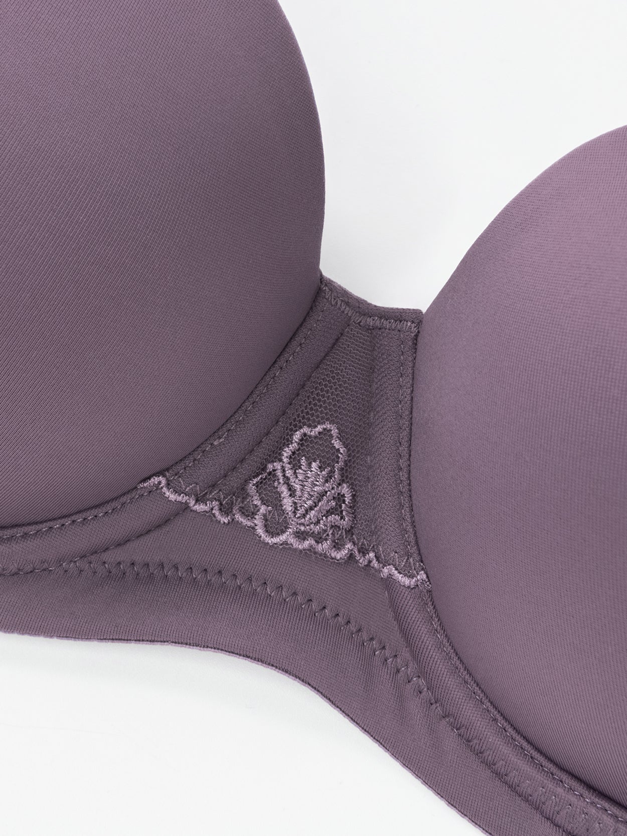 Full Figure Strapless Underwire Multiway Contour Bra Purple - WingsLove