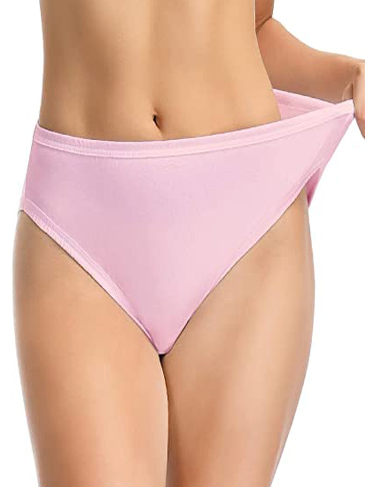Comfort Soft Cotton Plus Size Underwear High-Cut Brief Panty 3