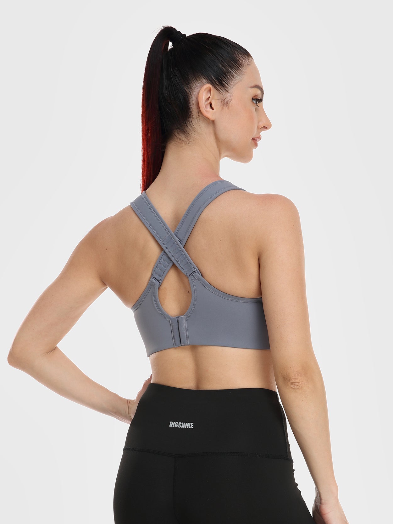 High Impact Full Coverage Plus Size Sports Bra - WingsLove