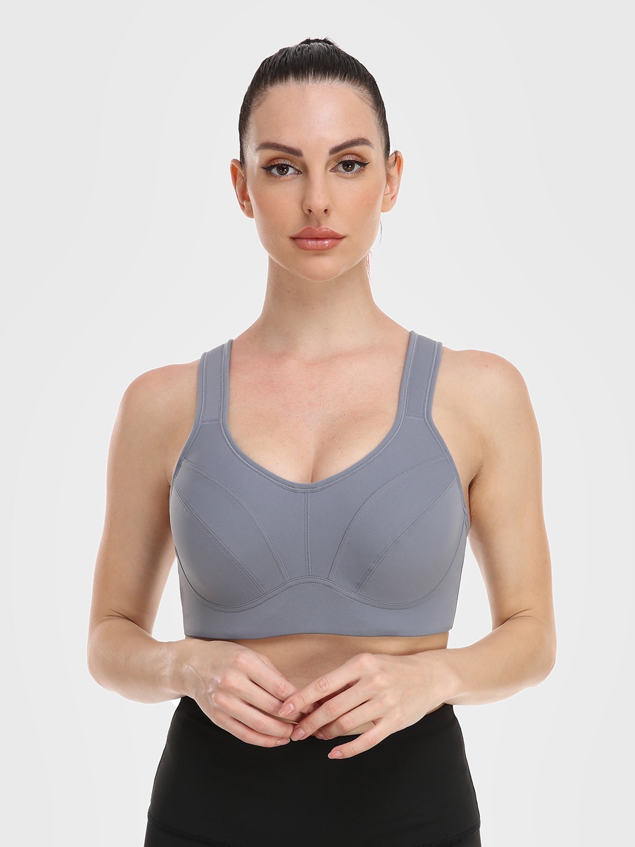 High Impact Full Coverage Plus Size Sports Bra - WingsLove