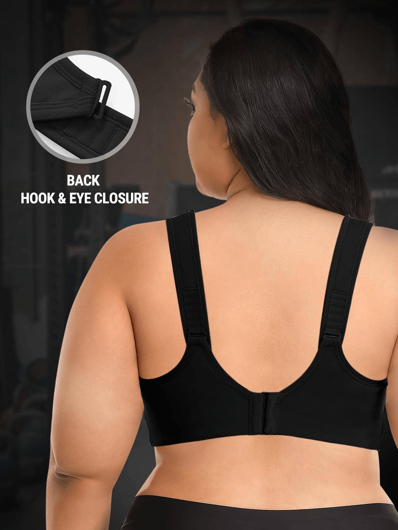 Wingslove High Impact Underwire Sports Bra for Women Full Coverage  Adjustable Plus Size Workout Bra for Large Bust