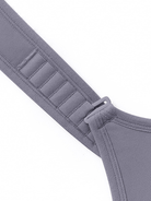 High Impact Full Coverage Plus Size Sports Bra Grey - WingsLove
