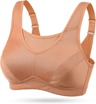 High Impact Large Bust Full Coverage Workout Bras orange - WingsLove