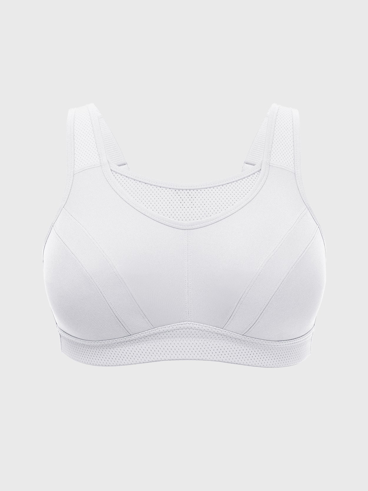 Sport Bras Women High Impact Non Padded with Underwire ，High Support Sports  Bra Sportswear Crop Top (Color : White, Size : 34D)