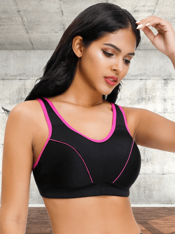 Nisdediwo Sport Bras for Women High Support Pack Full Coverage Wireless  Sports Bra Soft Push Up Bra Stretch Sports Bras Black : :  Clothing, Shoes & Accessories