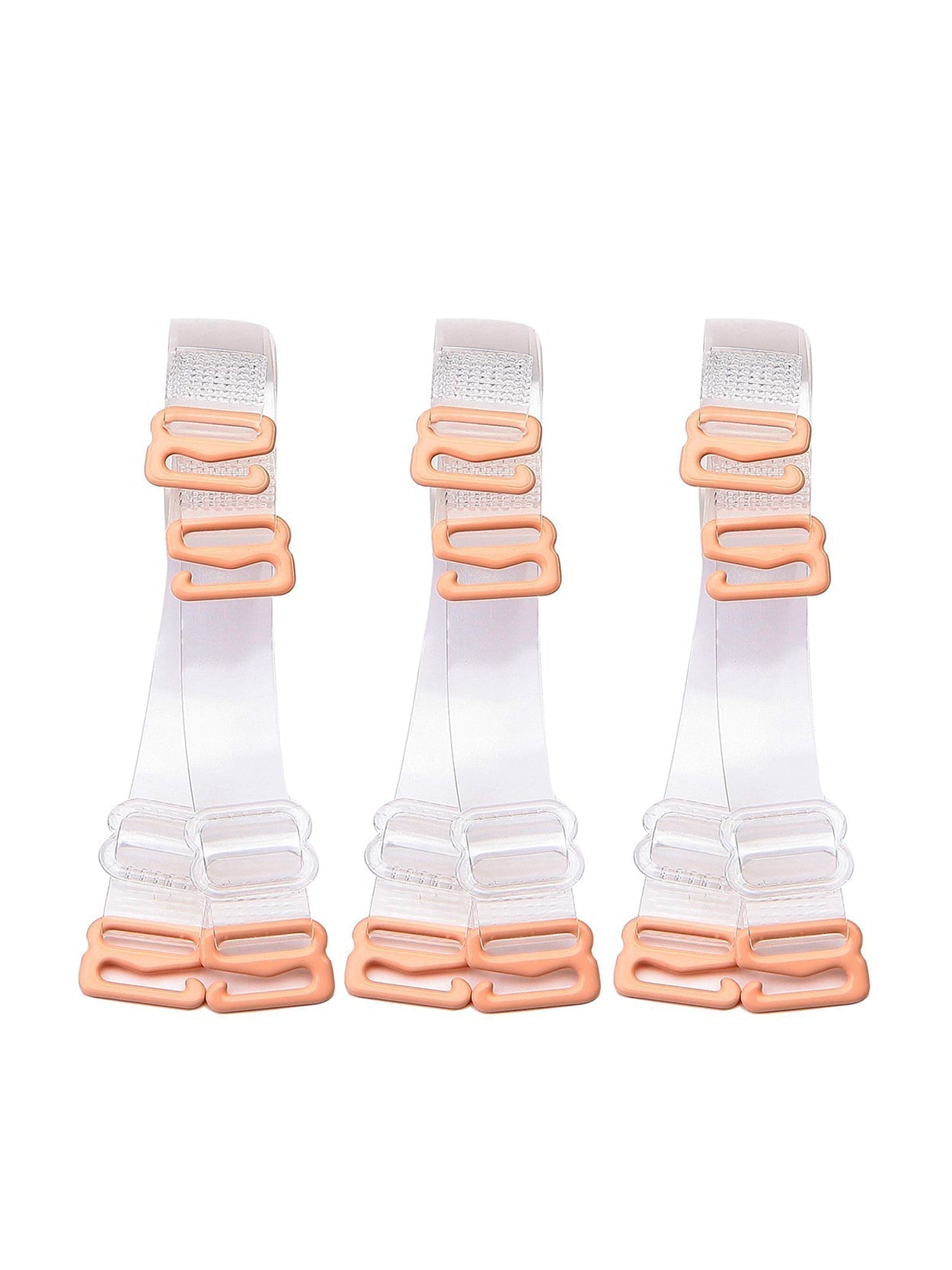 iMucci Clear Bra Straps 3 Pairs Shoulder Strap with 3pcs Clear Back Straps