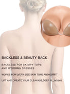 Invisible Silicone Strapless Sticky Plunge Bra - WingsLove