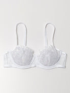 Lace Balconette Demi See Through Bra - WingsLove