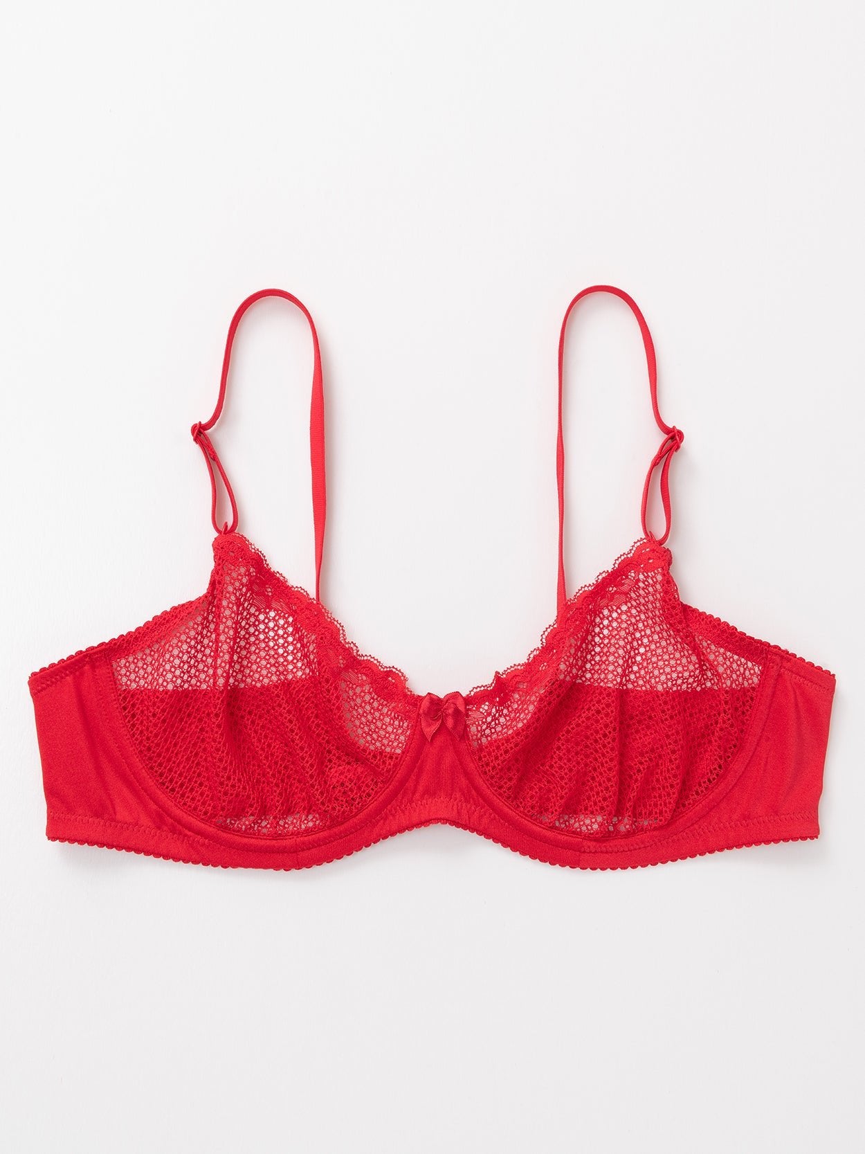 Lace Underwire Demi Bra - WingsLove