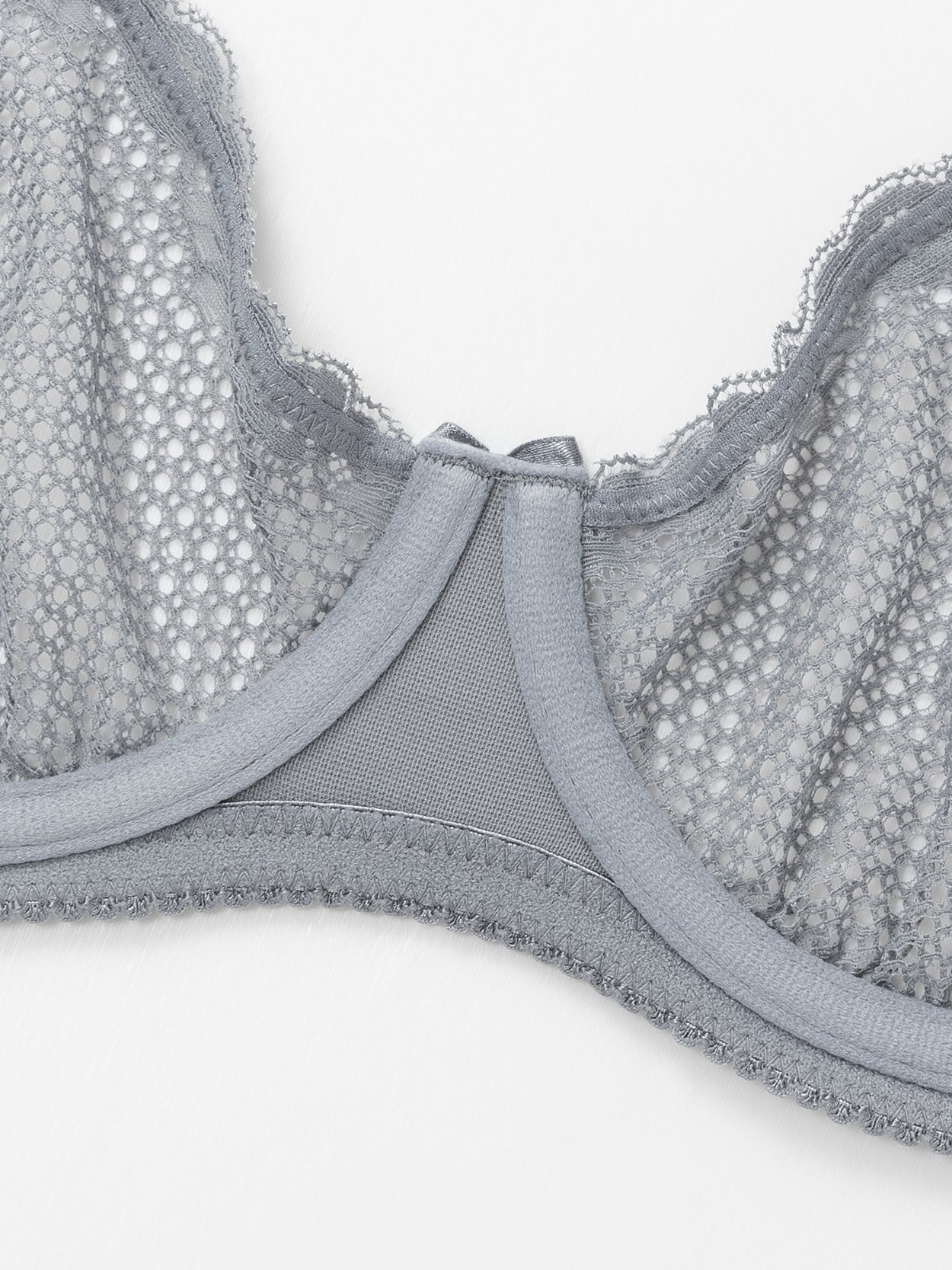 See Through 1/2 Cup Lace Underwire Demi Bra – WingsLove