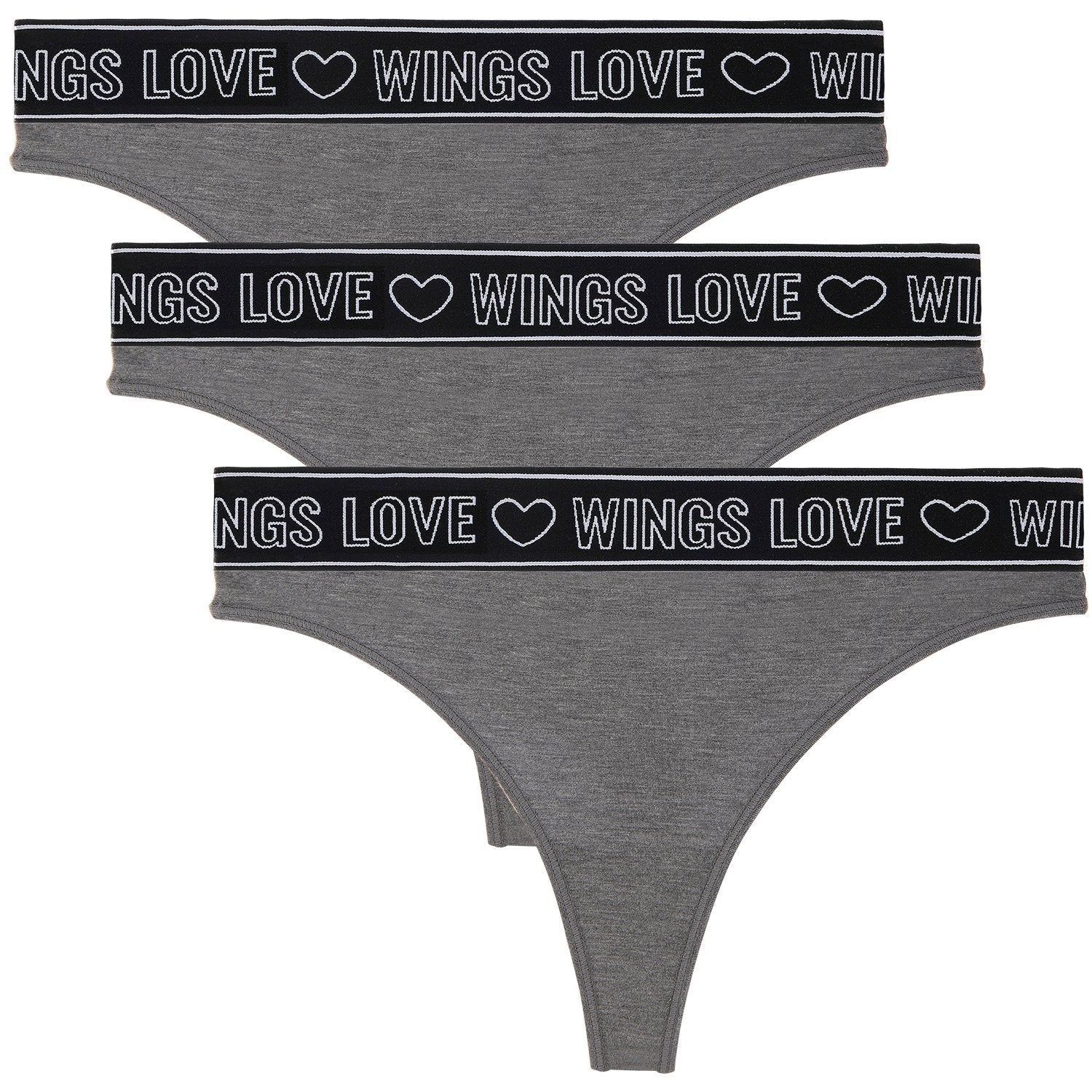 Letter & Heart Tape Panty - WingsLove