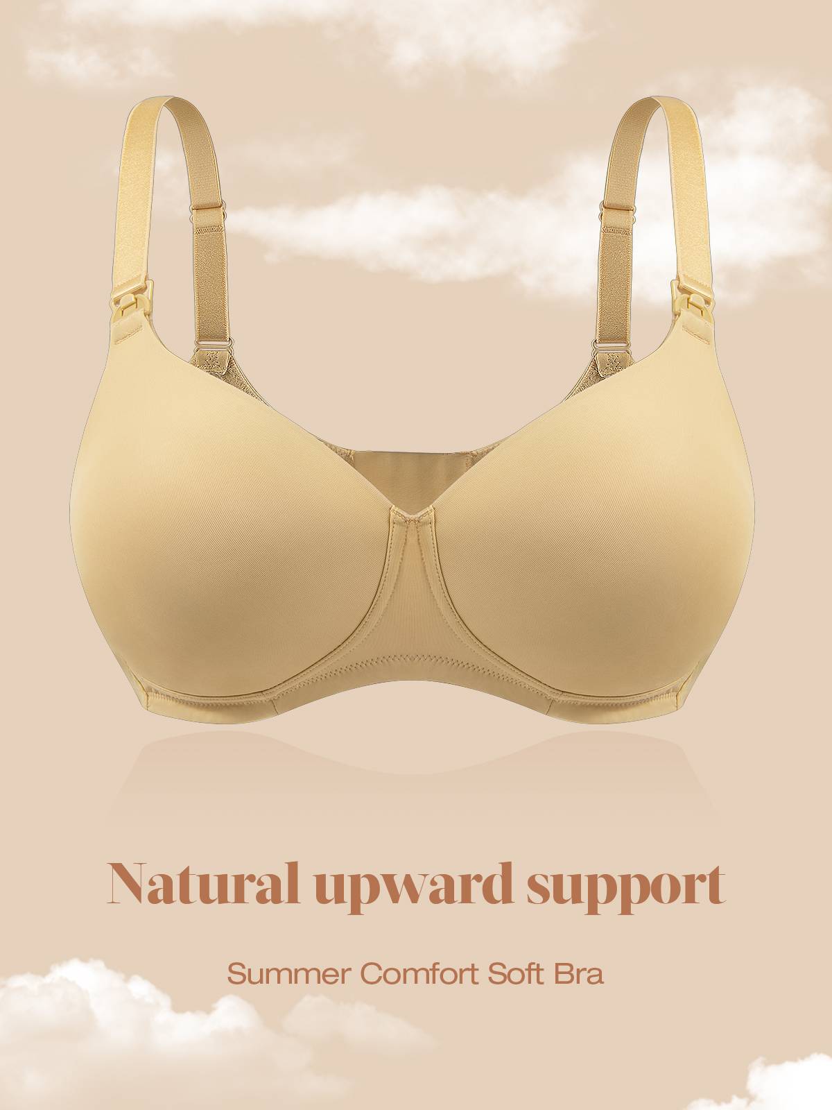 Bras for Breastfeeding Strip Support Comfort Maternity Seamless Soft Wirefree  Pregnancy Bra Bra for Women (Beige, S) : : Clothing, Shoes &  Accessories