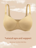 Lightly Padded Wireless Breastfeeding Maternity Bra Nude - WingsLove