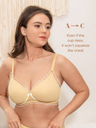 Lightly Padded Wireless Breastfeeding Maternity Bra Nude - WingsLove