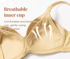 Lightly Padded Wireless Breastfeeding Maternity Bra Nude - WingsLove