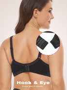 Minimizer Bra Non Padded Wire-free Black - WingsLove