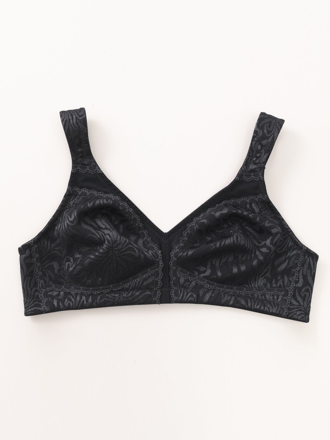 Minimizer Bra Non Padded Wire-free Black - WingsLove