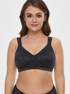 Minimizer Bra Non Padded Wire-free Black - WingsLove