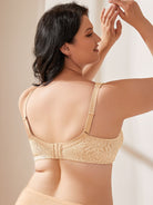 Minimizer Bra Non Padded Wire-free Dark Nude - WingsLove