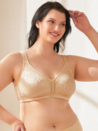 Minimizer Bra Non Padded Wire-free Dark Nude - WingsLove