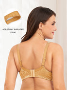 Minimizer Bra Non Padded Wire-free Gold - WingsLove