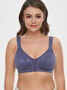 Minimizer Bra Non Padded Wire-free Grey Blue - WingsLove