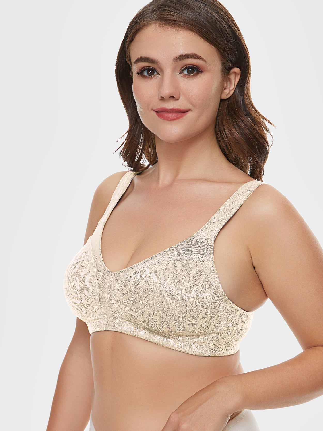 Minimizer Bra Non Padded Wire-free Nude - WingsLove