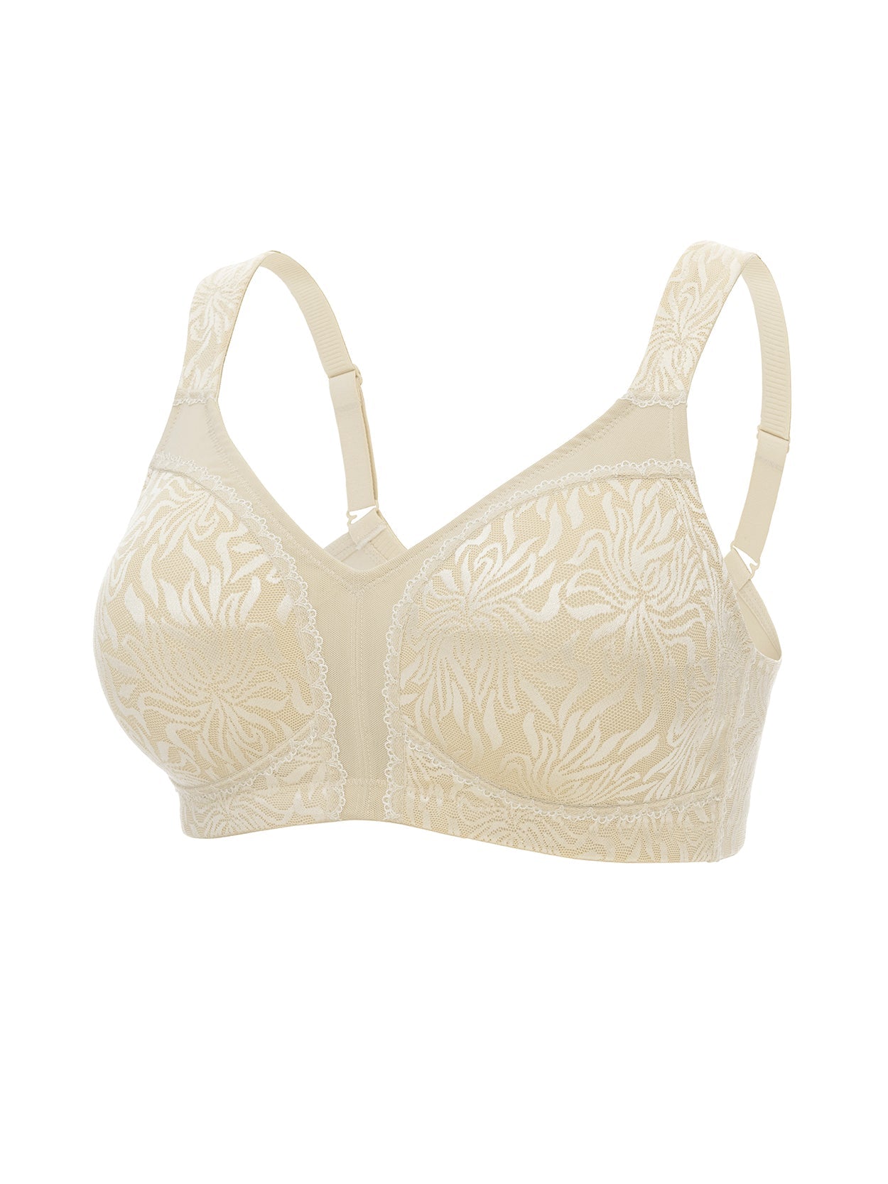 Buy Amante Non Padded Wirefree Lace Magic Bra BFOM17 - Bra for