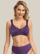 Minimizer Bra Non Padded- Wire-free Purple - WingsLove