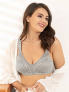 Minimizer Bra Non Padded Wire-free Silver Gray - WingsLove