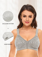 Minimizer Bra Non Padded Wire-free Silver Gray - WingsLove