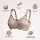 Minimizer Bra Non Padded Wire-free Toffee - WingsLove