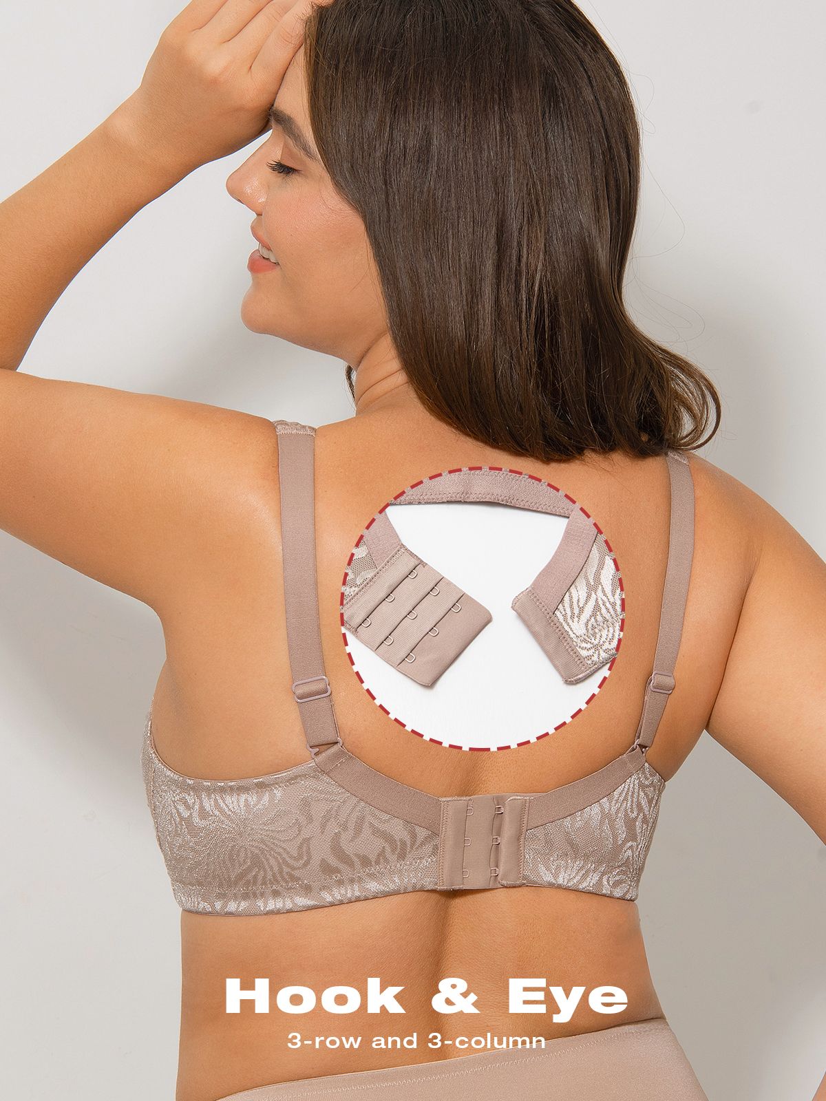 Minimizer Bra Non Padded Wire-free Toffee - WingsLove