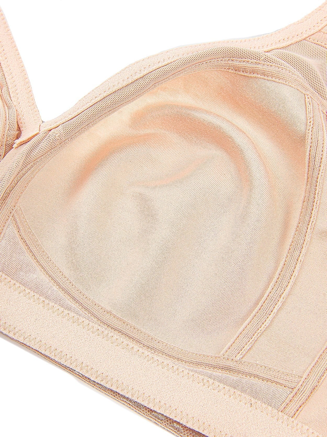 Minimizer Bra Wirefree Non Padded For Bigger Size Pink Nude