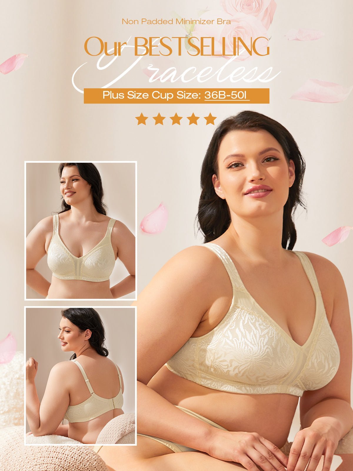 Just My Size + Plus Size Active Lifestyle Wirefree Bra