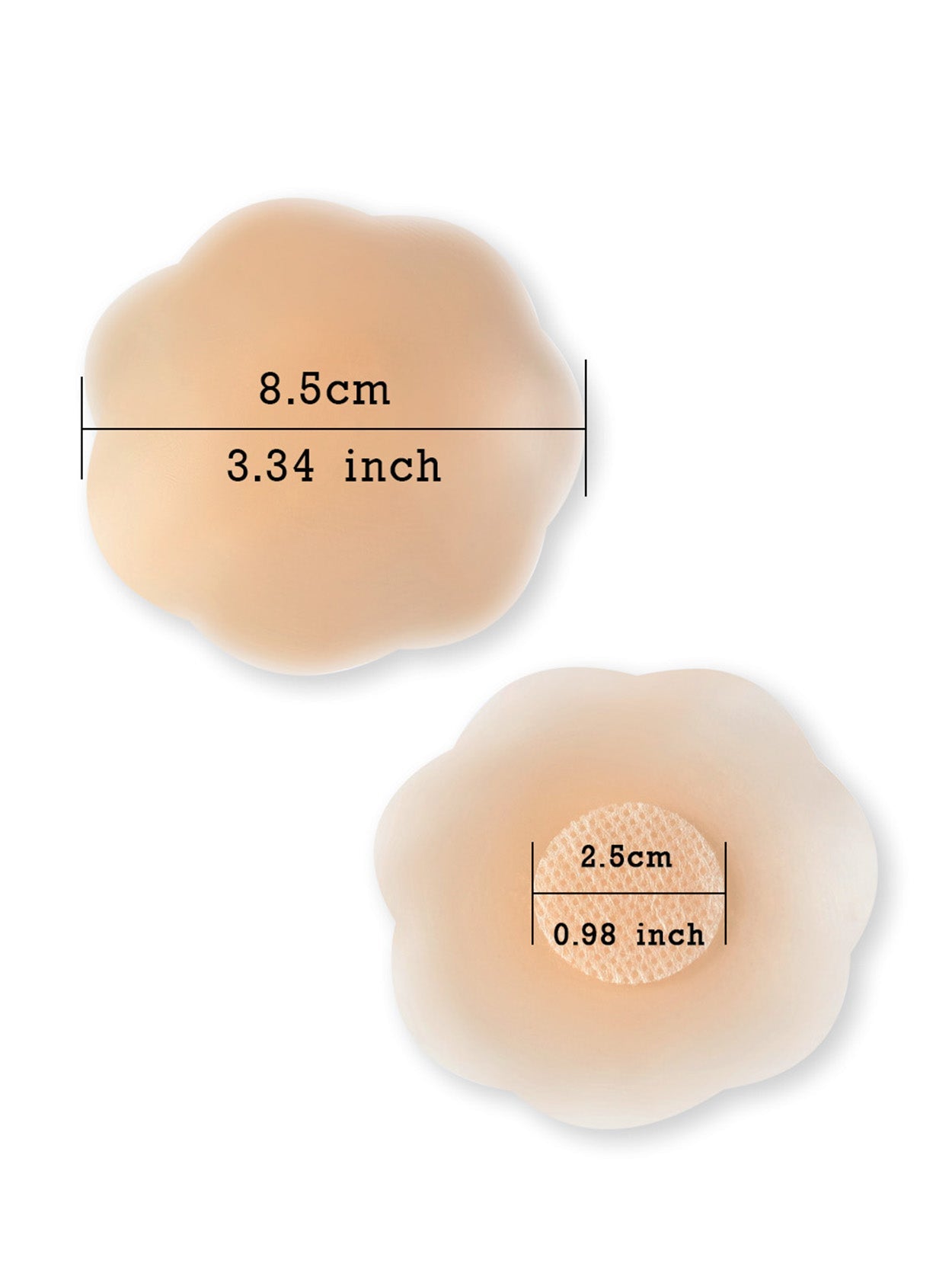 Nipple Cover Adhesive Bra Breast Petals Reusable Silicone Pad 3