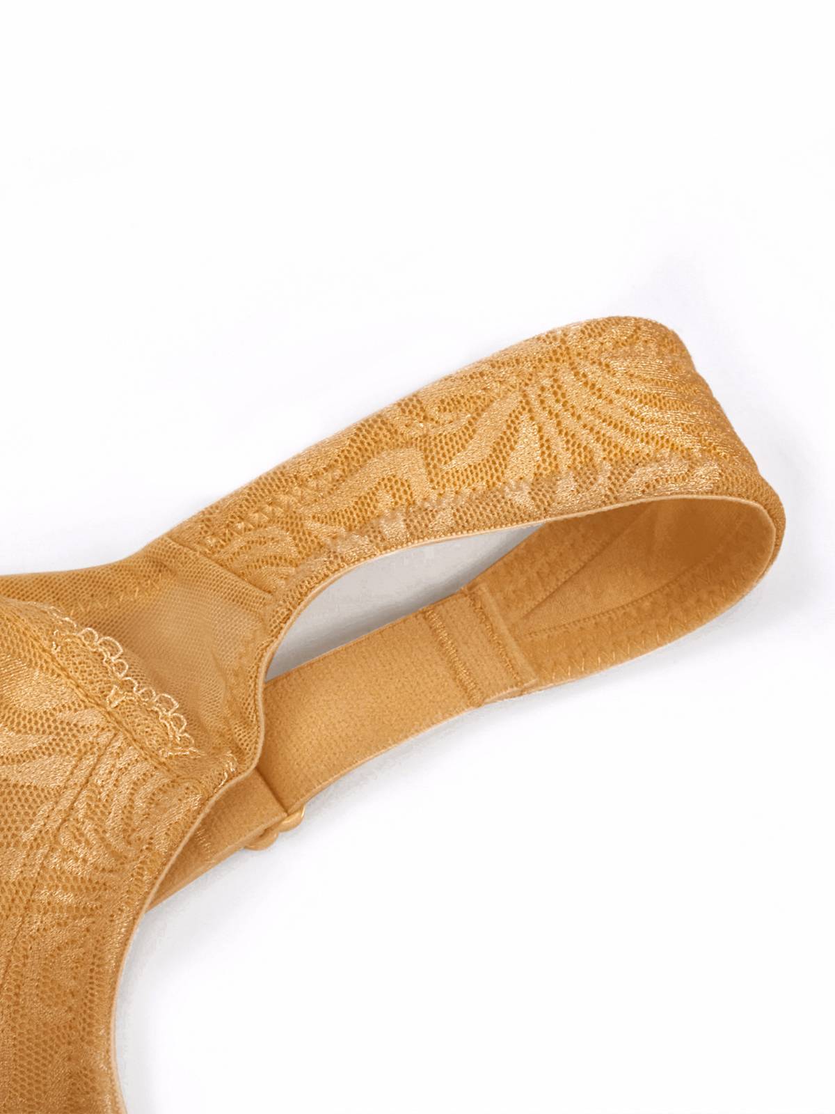 Plus Size Best Minimizer Bra Non Padded Wire-free Gold - WingsLove
