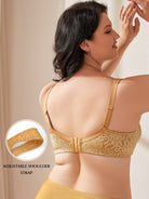 Plus Size Best Minimizer Bra Non Padded Wire-free Gold - WingsLove