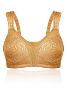 Plus Size Best Minimizer Bra Non Padded Wire-free Gold - WingsLove