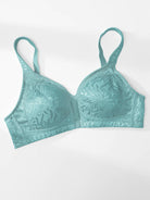 Plus Size Minimizer Bra Non Padded Wire-free Mint Green - WingsLove