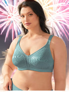 Plus Size Minimizer Bra Non Padded Wire-free Mint Green - WingsLove