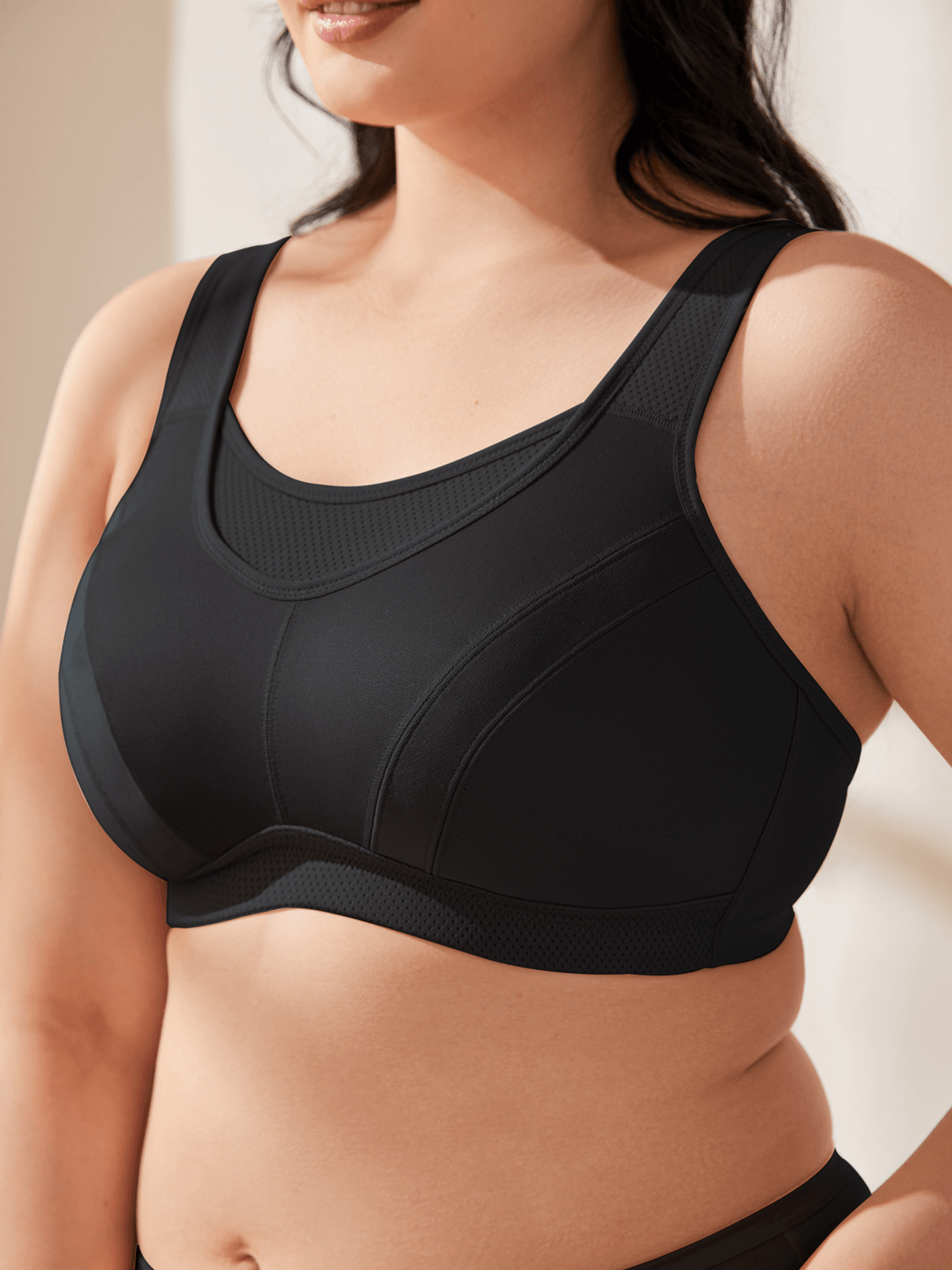 Dqueduo Wirefree Bras for Women ,Plus Size Adjustable Shoulder Straps Lace  Bra Wirefreee Extra-Elastic Bra Active Yoga Sports Bras 42C/D-48C/D, Summer