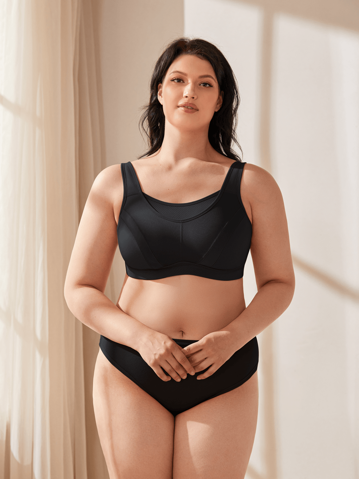 Wingslove High Impact Wirefree Non Padded Sports Bra For Bigger Size –  WingsLove