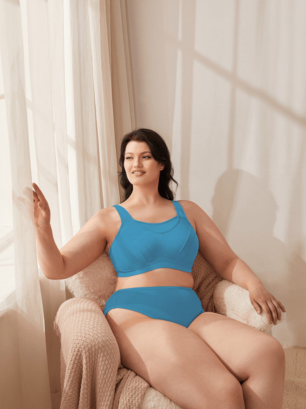 Wingslove High Impact Wirefree Non Padded Sports Bra For Bigger Size –  WingsLove