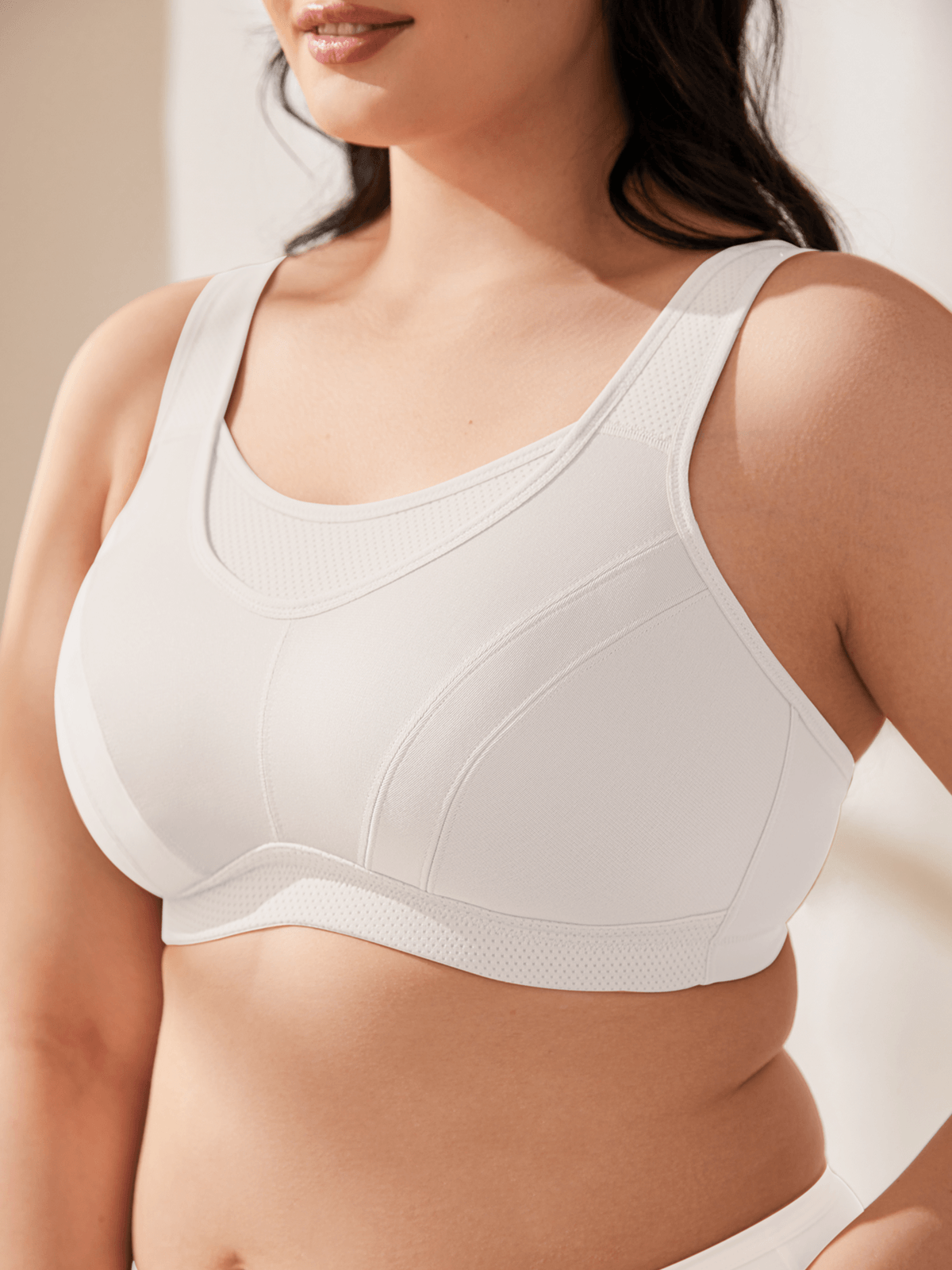 Buy VESY Women's Cotton Non Padded Wire Free Plus Size Sports Bra