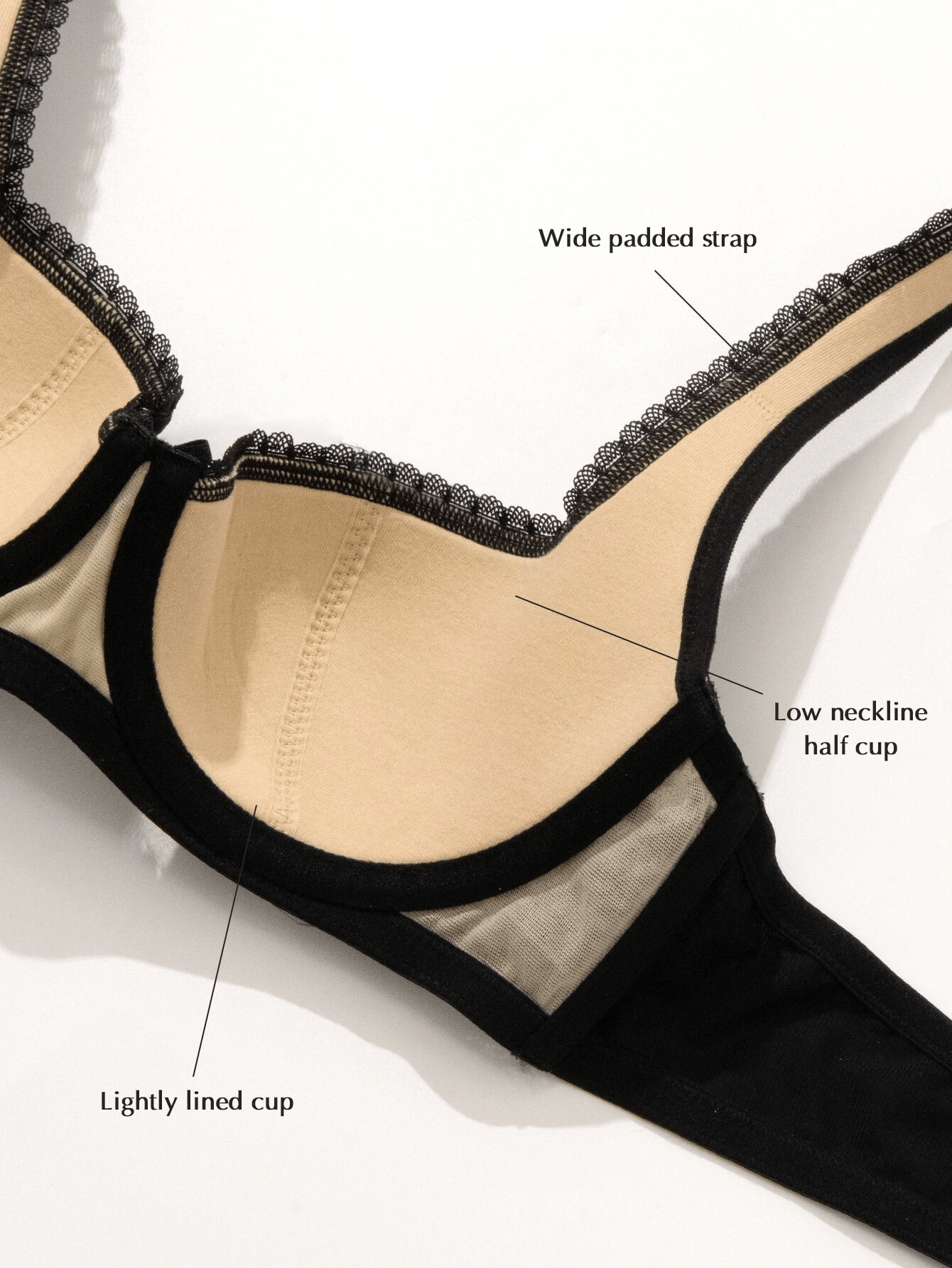 Show Off Lightly Lined Balconette Bra  Demi cup bra, Sports bra support, Balconette  bra