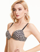 Push Up Deep V Plunge Underwire T-Shirt Bra - WingsLove